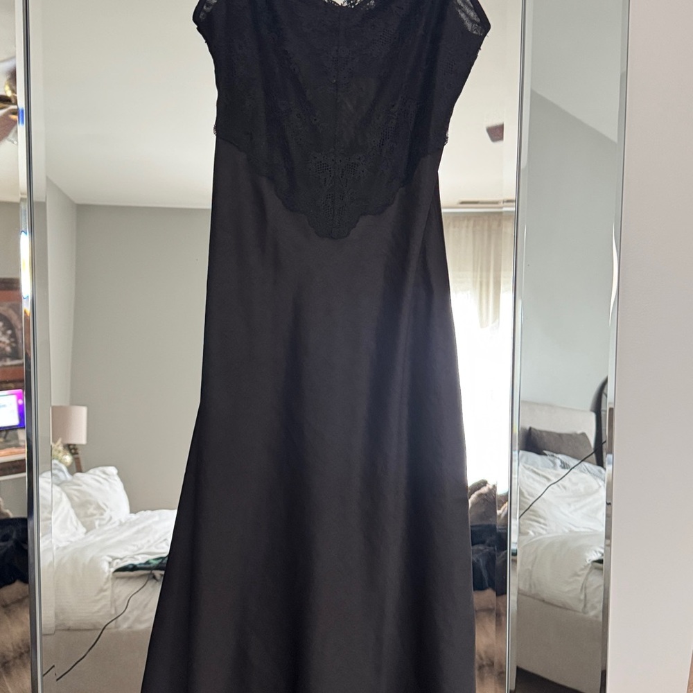 Aritzia Black Lace Dress
